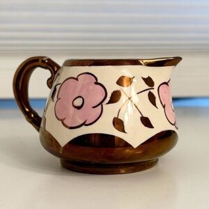 Vintage Sandland Creamer Floral Ceramic Creamer made in England